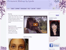 Tablet Screenshot of permanentmakeupbylynda.com